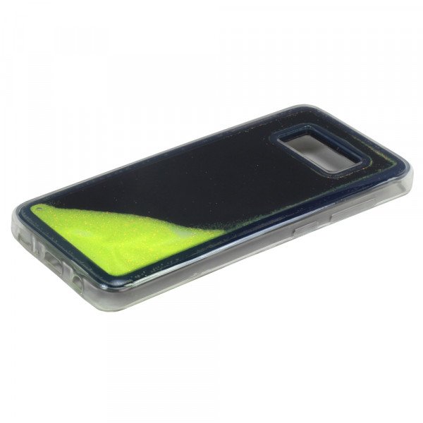 Wholesale Samsung Galaxy S8 Plus Glow In the Dark Liquid Star Dust Case (Yellow)